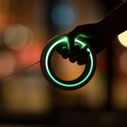 UFO Style LED Multicolor light up Retractable Pet Leash
