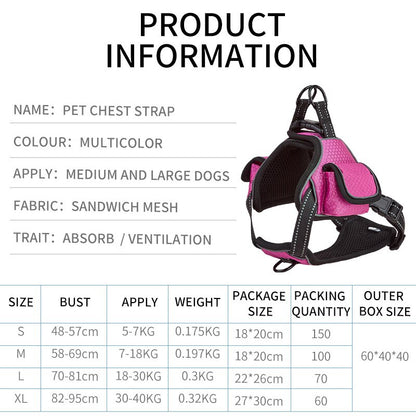 Airtag Pet Harness Safety Vest Set