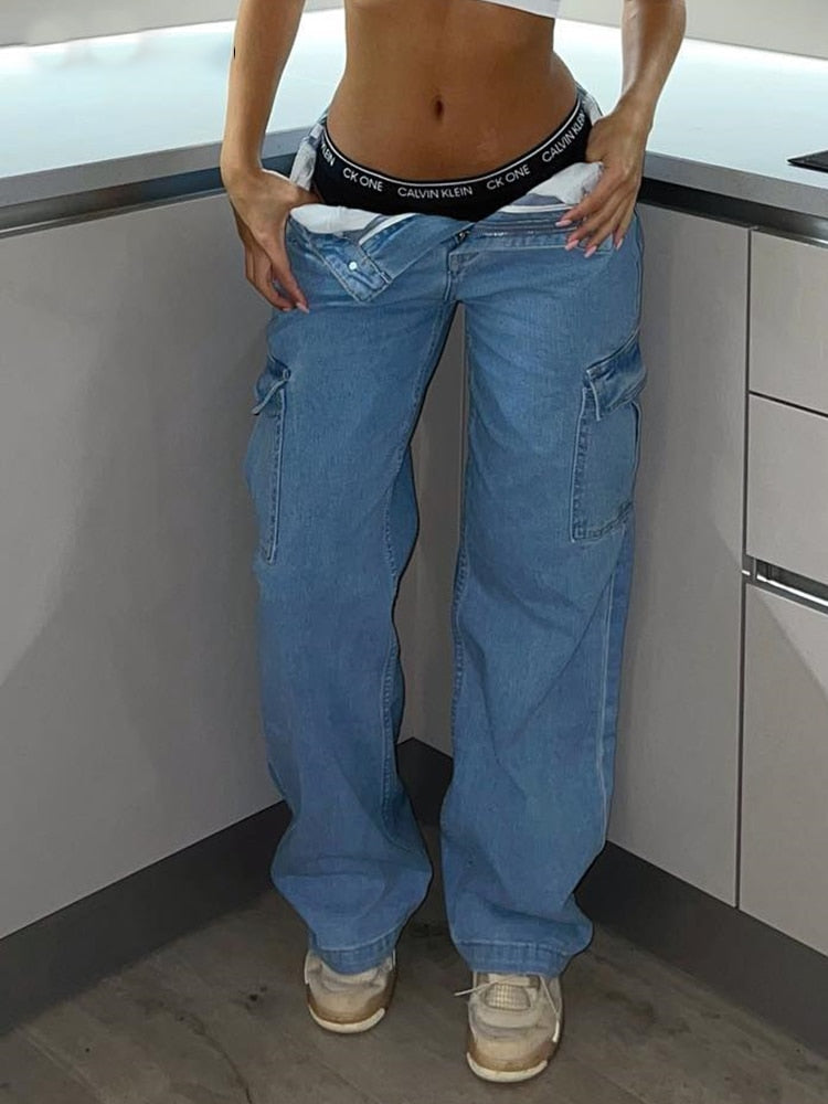 High Waisted Cargo Pants