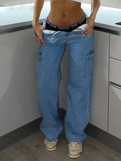 High Waisted Cargo Pants