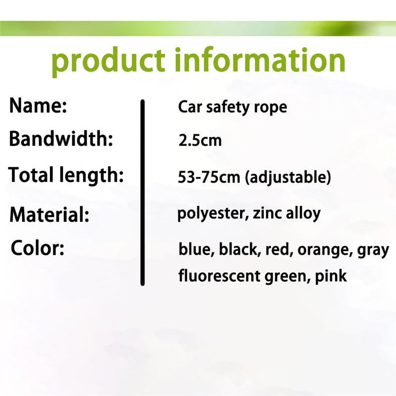 Ride With Me Pet Seat Belt