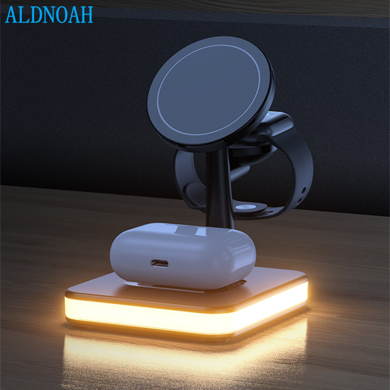 Magnetic Wireless Charging Stand with Light