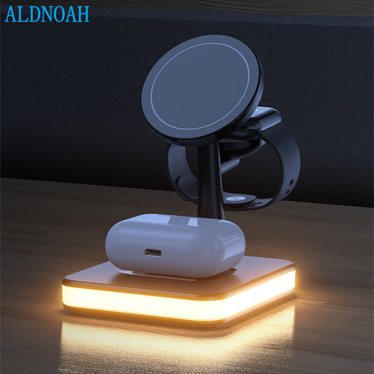 Magnetic Wireless Charging Stand with Light