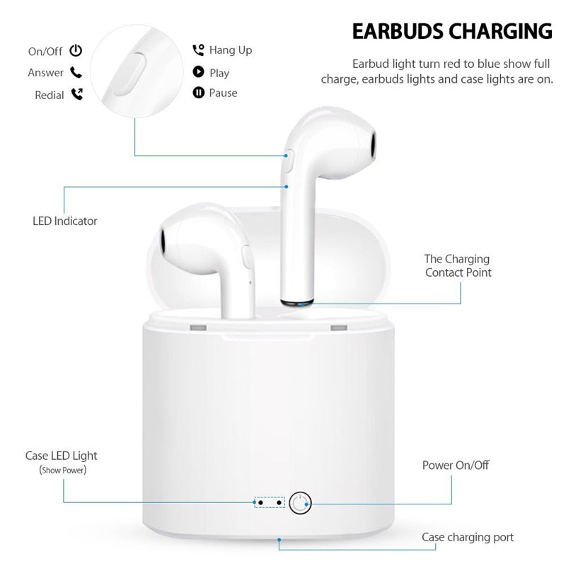 Wireless Earbud Headphones