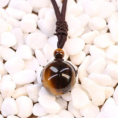 Tigers Eye Stone Pendant Necklace