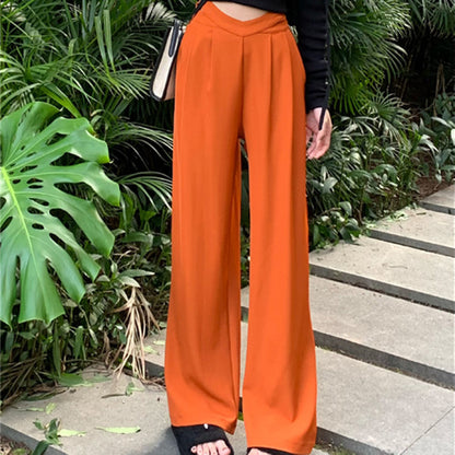 Trendy Solid Loose Casual Pants