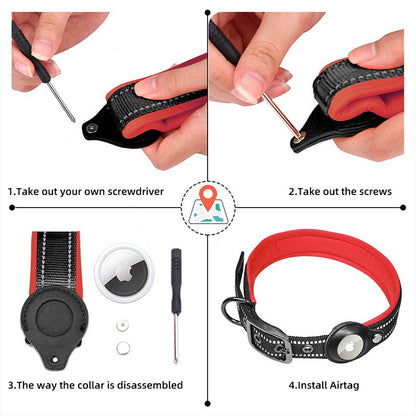 Airtag Pet Harness Safety Vest Set