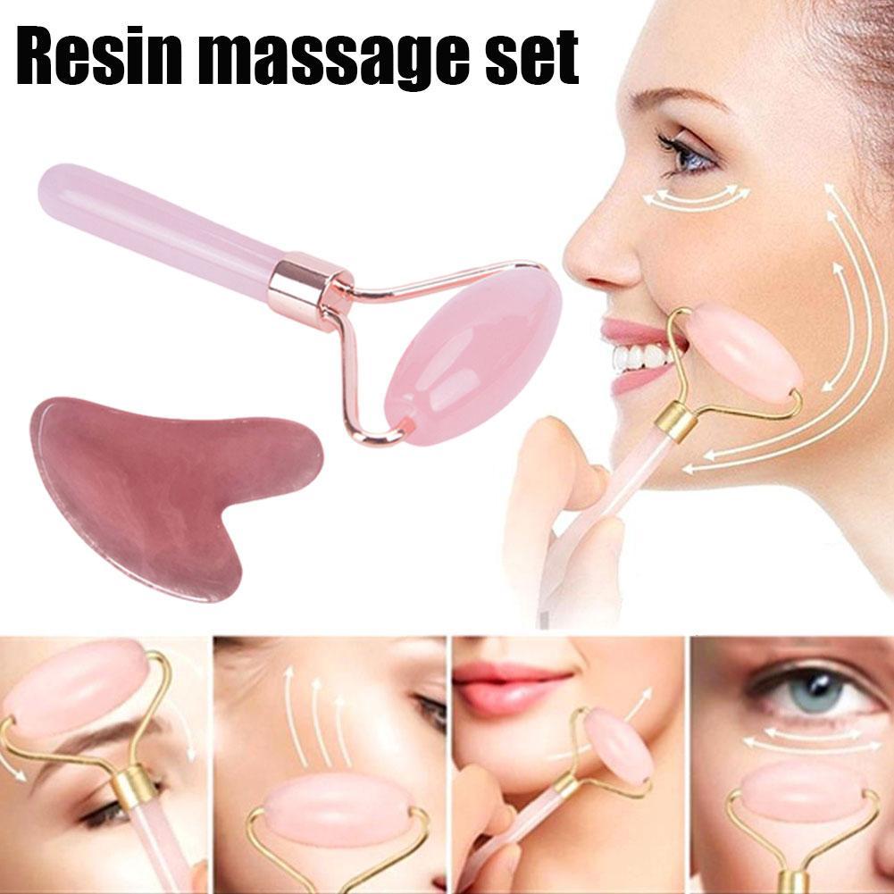 Rose Quartz Face Massage Roller