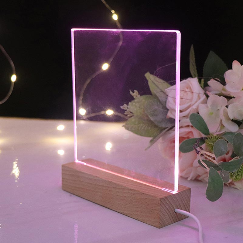 LED Note Board Light With Pen USB Message Board Night Light