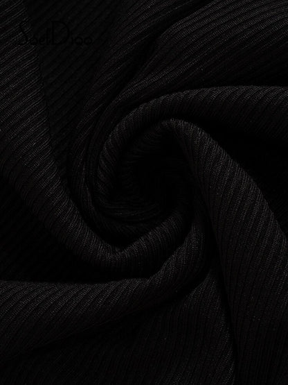 Translucent Black Long Sleeve Bodysuit