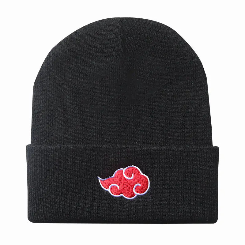 Akatsuki Red Cloud Knitted Beanie Hat
