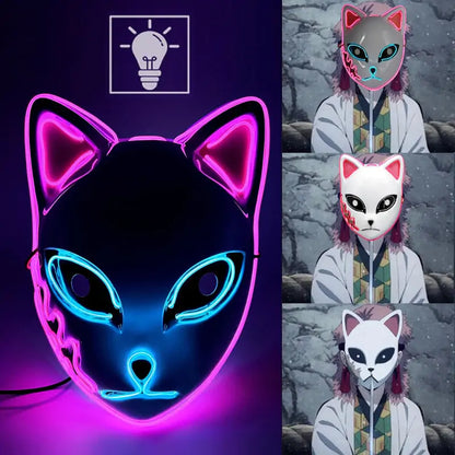 LED Anime Inspired Cat Mask Cosplay