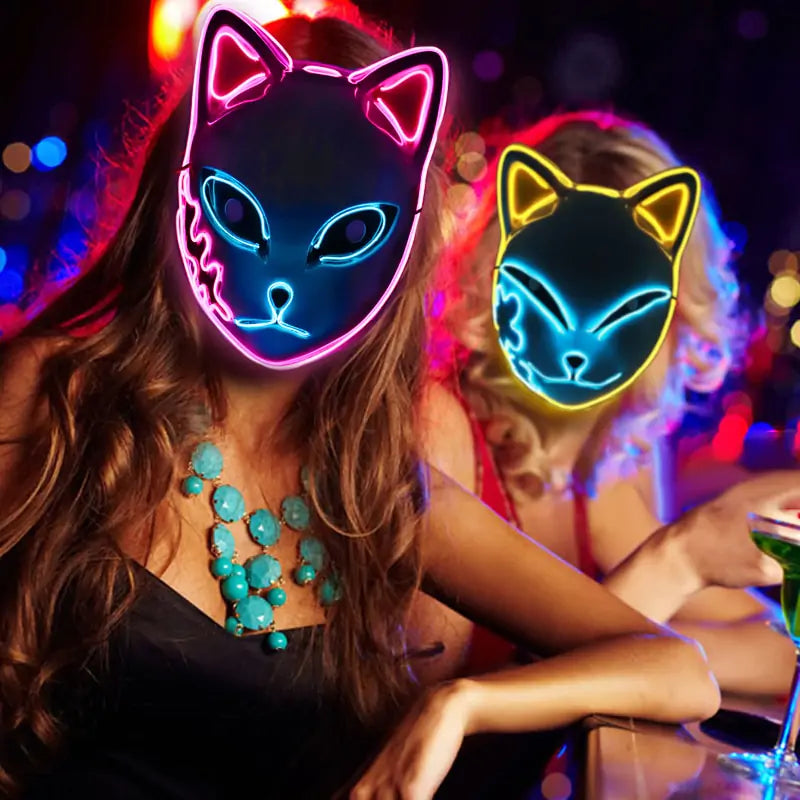 LED Anime Inspired Cat Mask Cosplay