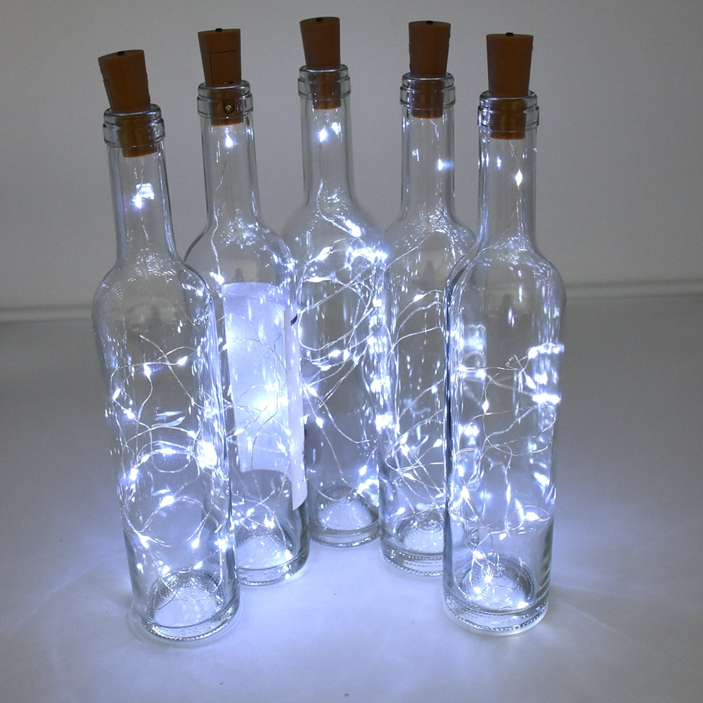 LED Wine Bottle Lights with Cork