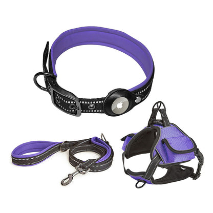 Airtag Pet Harness Safety Vest Set