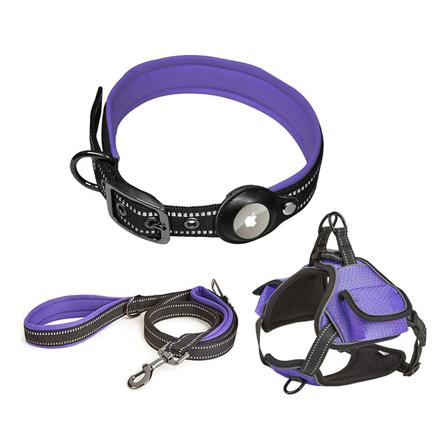 Airtag Pet Harness Safety Vest Set
