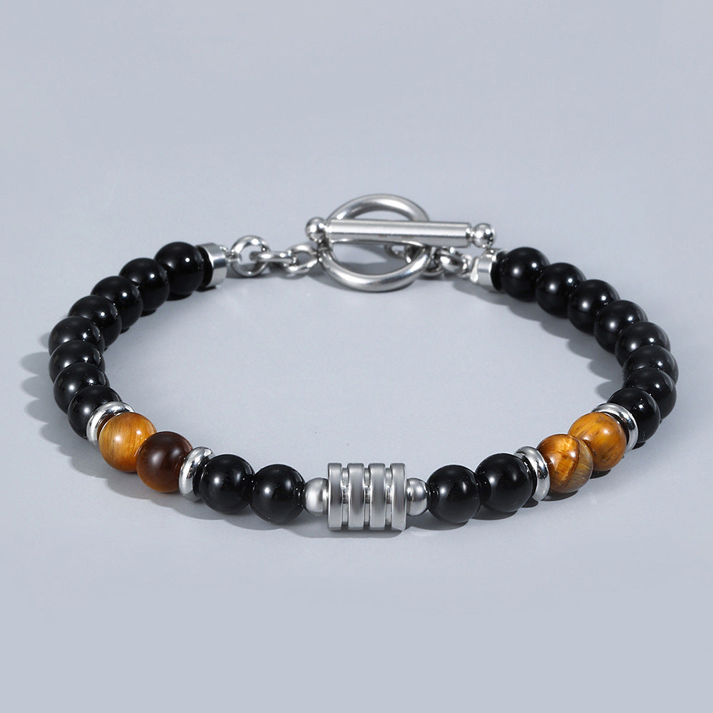 Tigers Eye Clasp Bracelet