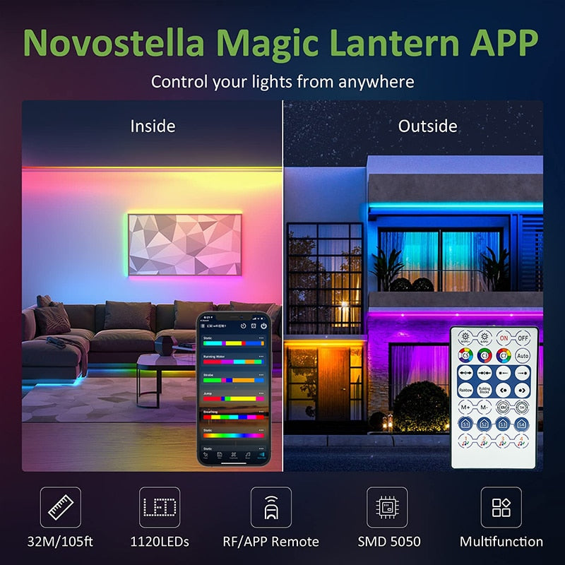 Remote LED Strip Lights