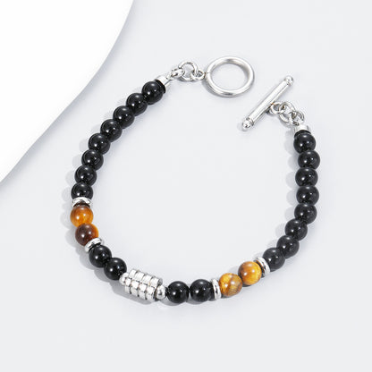 Tigers Eye Clasp Bracelet