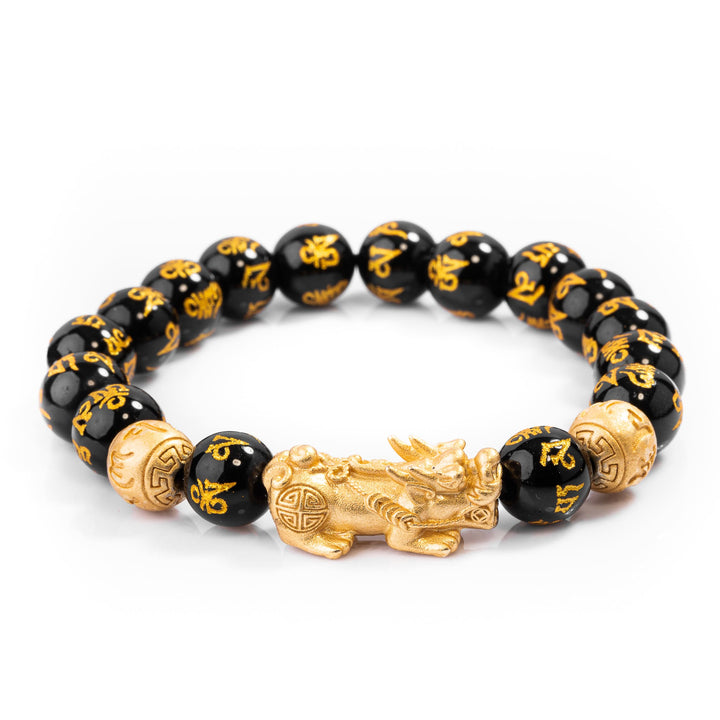 Wealth Attractor Black Obsidian Bracelet