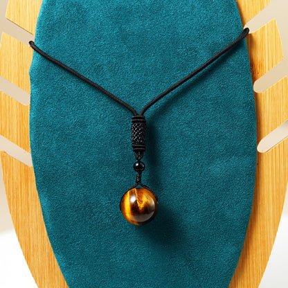 Tigers Eye Stone Pendant Necklace