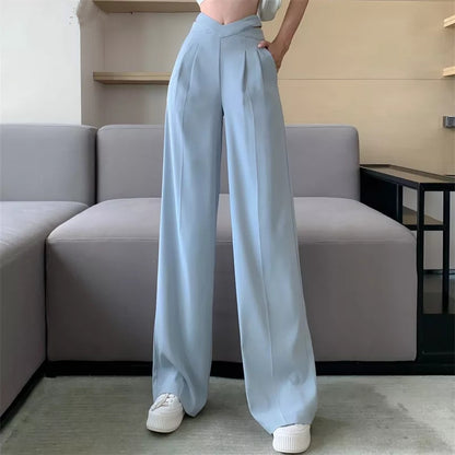 Trendy Solid Loose Casual Pants