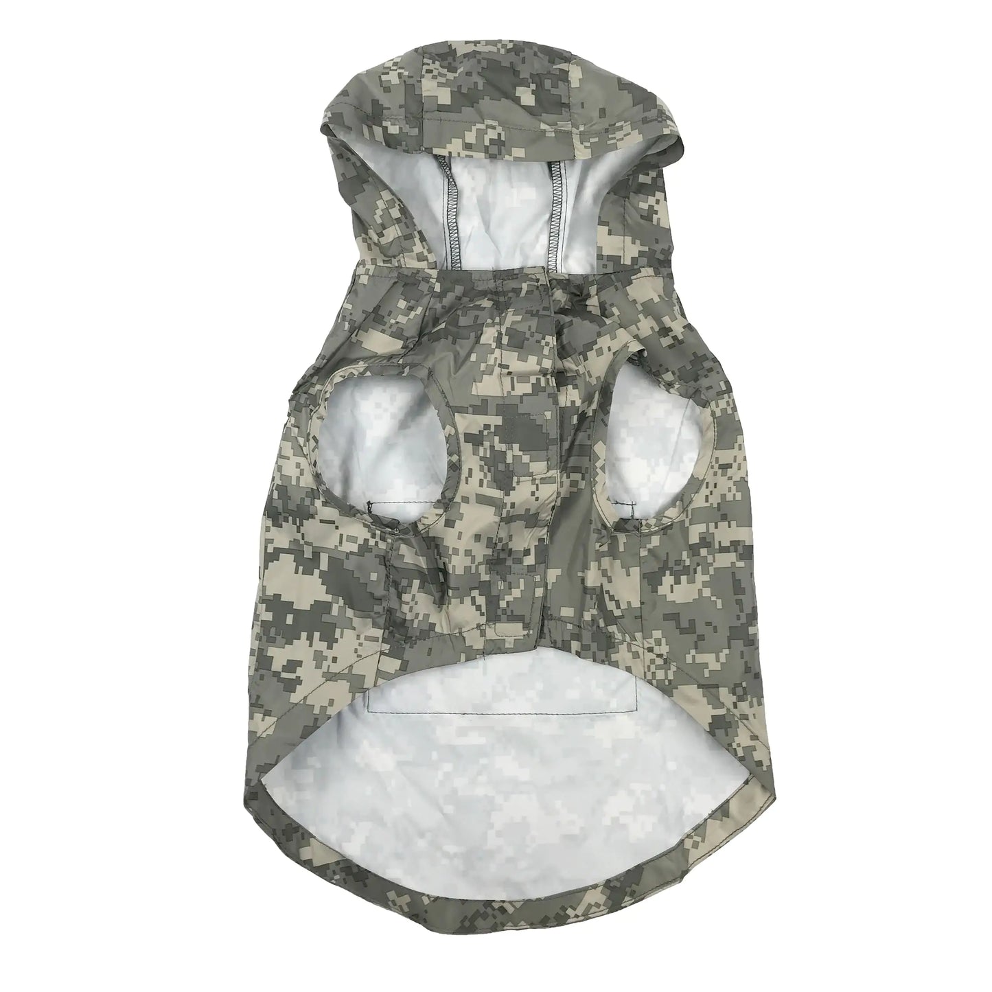 Trooper Tail Camo: Packable Army Raincoat for Dogs