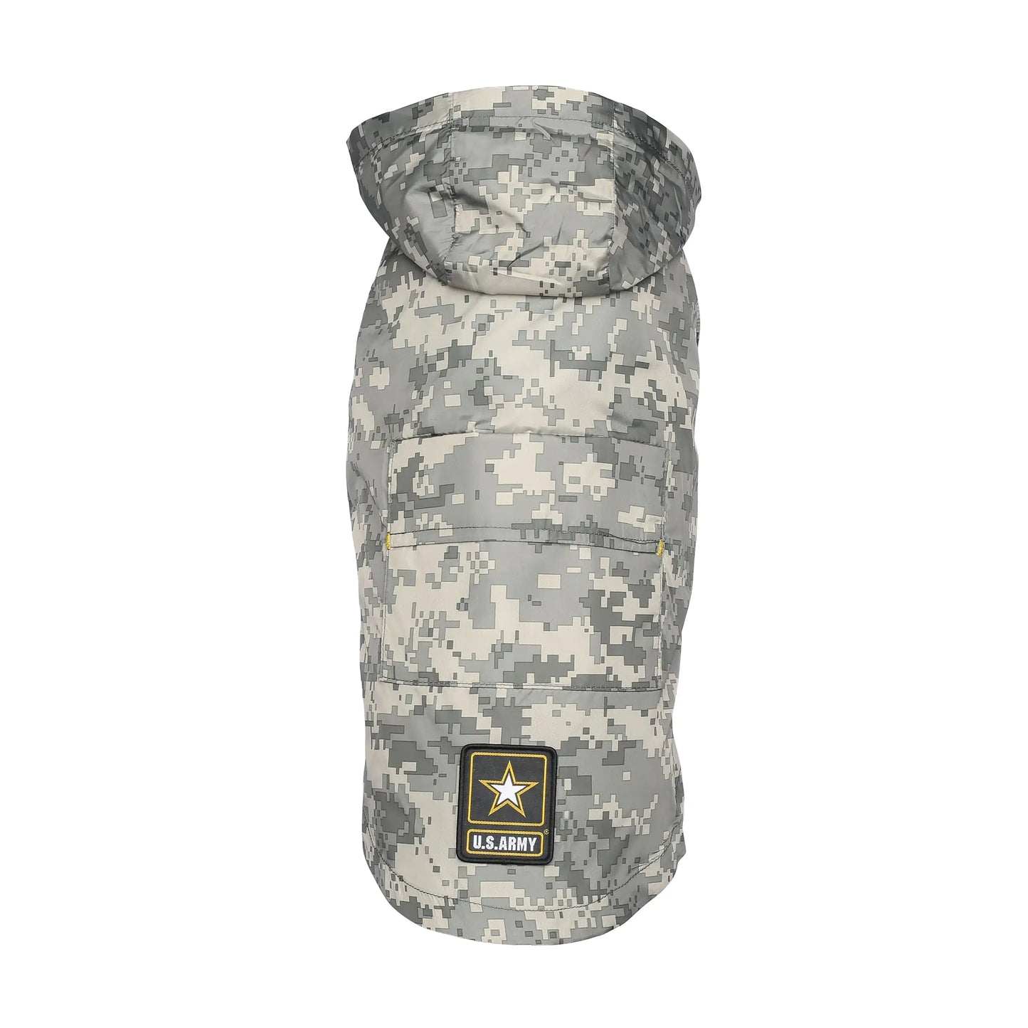 Trooper Tail Camo: Packable Army Raincoat for Dogs