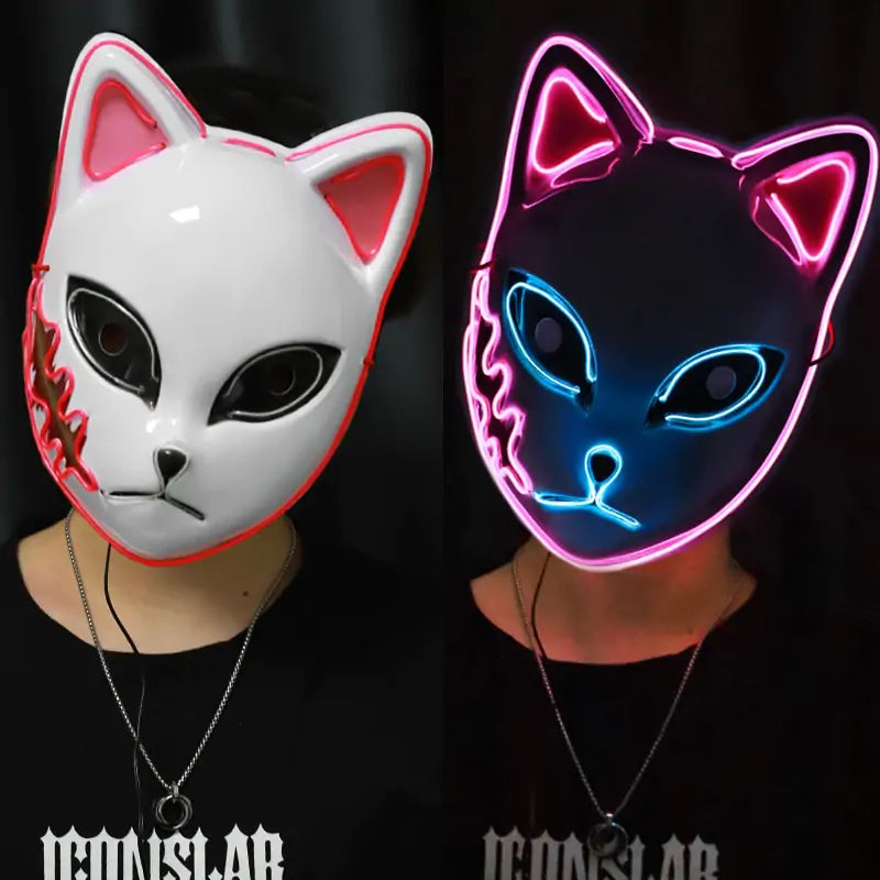 LED Anime Inspired Cat Mask Cosplay